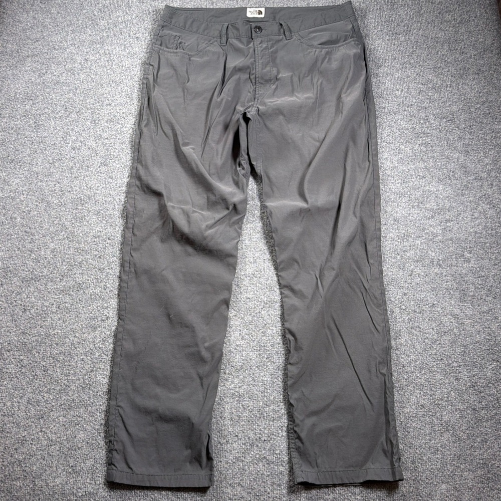 The North Face Sprag 5 Pocket Pants Mens 36x30 Grey Hiking Outdoor Stretch